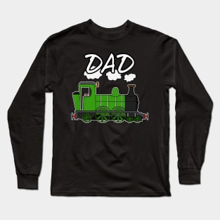 Father's Day Steam Train Dad Long Sleeve T-Shirt